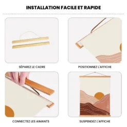 Magnetic Wood Poster Holder 5 Magnetic Wood Poster Holder -Nippon Life Market porte affiche bois magnetique 207