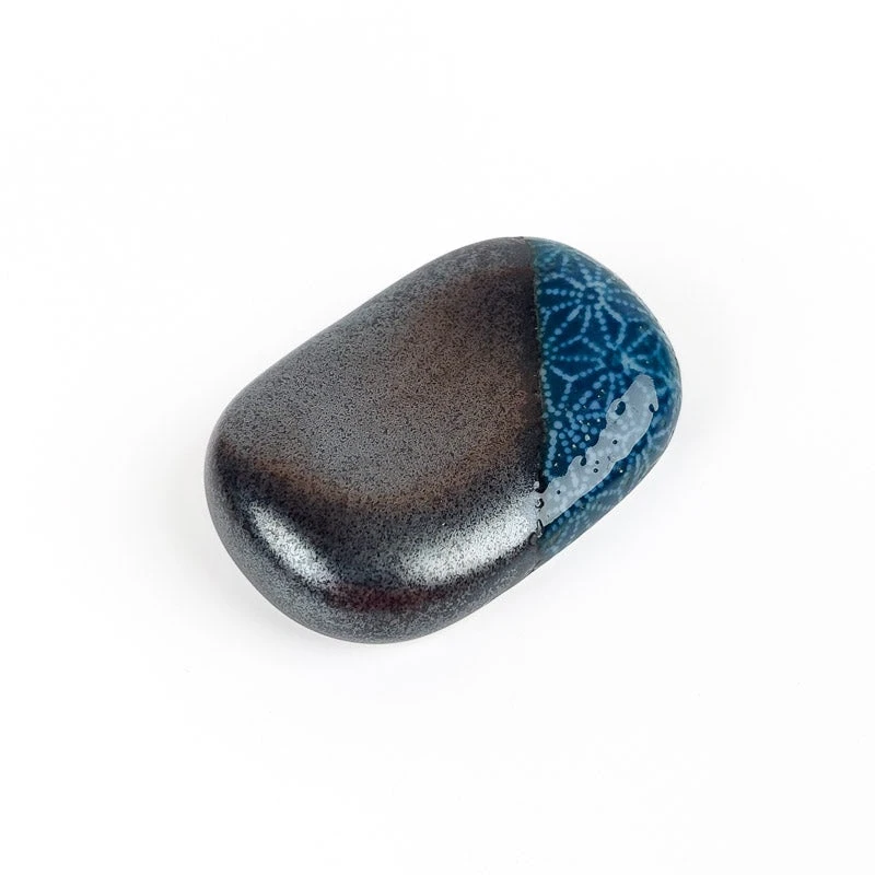 Ceramic Chopsticks Holder Blue 1 Ceramic Chopsticks Holder Blue