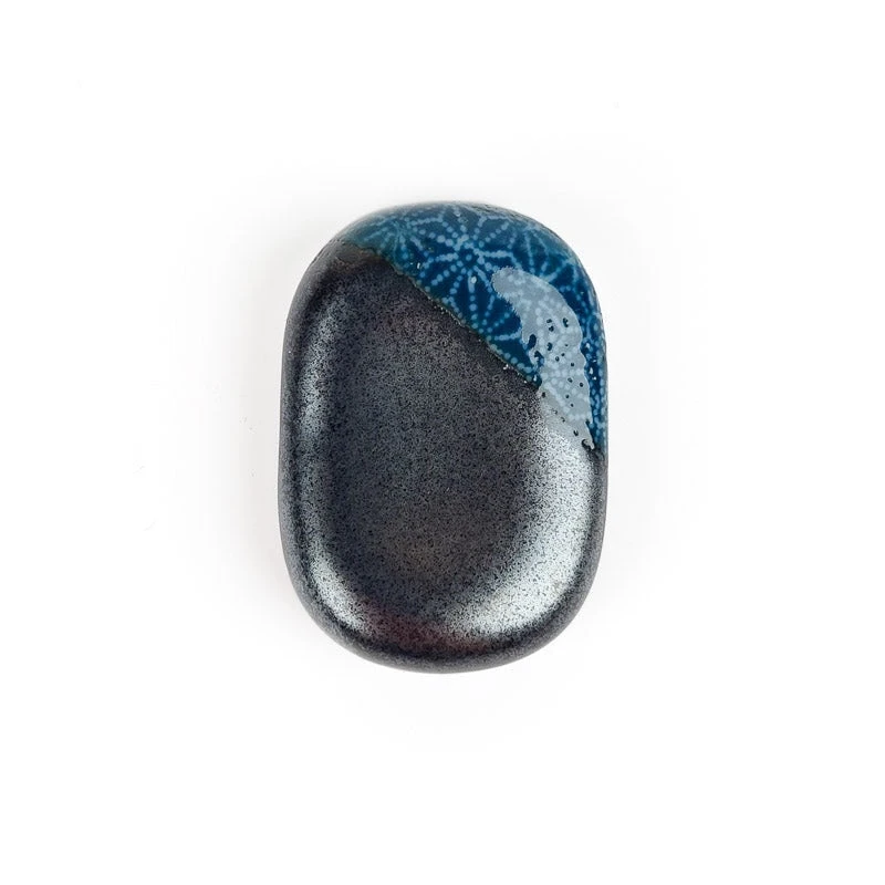 Ceramic Chopsticks Holder Blue 3 Ceramic Chopsticks Holder Blue - Image 3