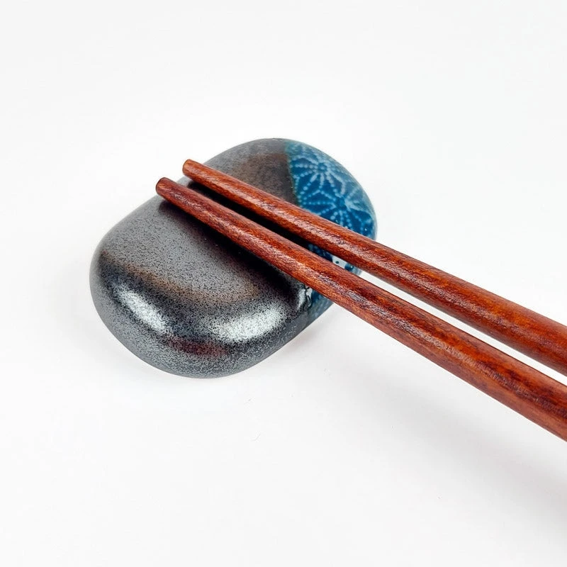 Ceramic Chopsticks Holder Blue 2 Ceramic Chopsticks Holder Blue - Image 2
