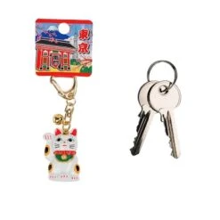 Japanese Cat Keychain -Nippon Life Market porte cle chat japonais 361