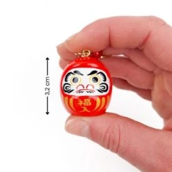 Large Japanese Keychain - Daruma (Color Of Choice) -Nippon Life Market porte cle grand daruma couleur au choix 737