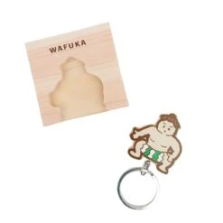 Japanese Keychain – Sumo Cypress -Nippon Life Market porte cle japonais en cypres sumo 189