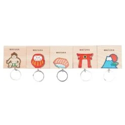 Japanese Keychain – Torii Cypress -Nippon Life Market porte cle japonais en cypres torii 517