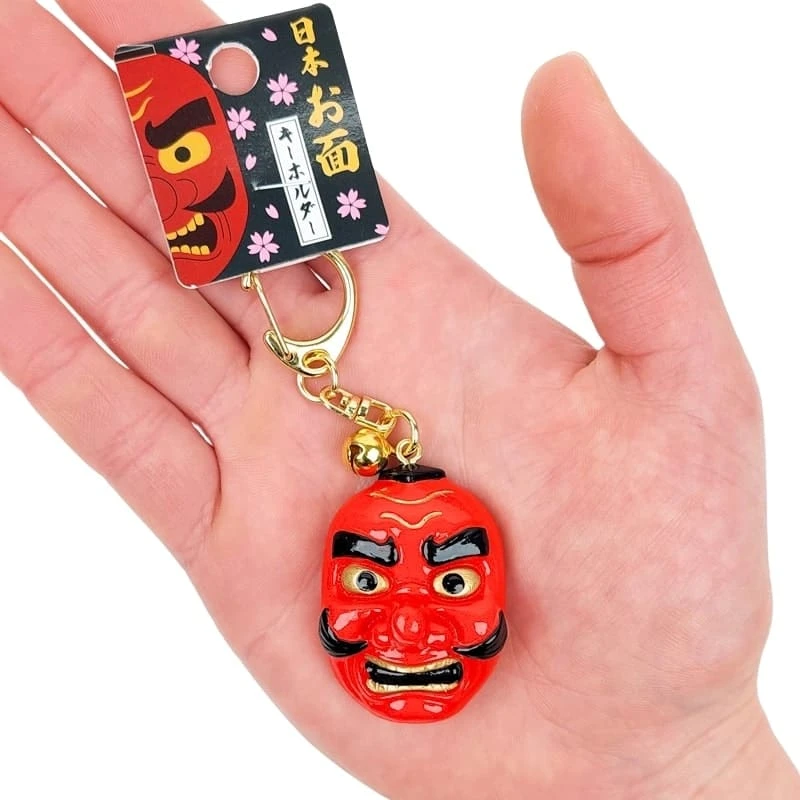 Japanese Keychain - Tengu Mask 3 Japanese Keychain - Tengu Mask - Image 3