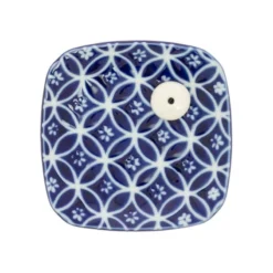 Ceramic Incense Burner Holder - Blue Shippoh 7 Ceramic Incense Burner Holder - Blue Shippoh -Nippon Life Market porte encens ceramique bleu motif shippoh 785