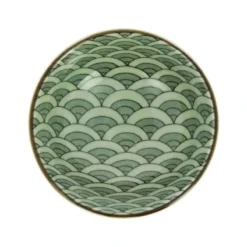 Ceramic Incense Holder - Wave Seigaiha -Nippon Life Market porte encens ceramique vagues seigaiha 155