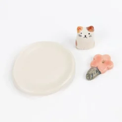 Japanese Incense-Holder - Neko -Nippon Life Market porte encens japonais neko 779