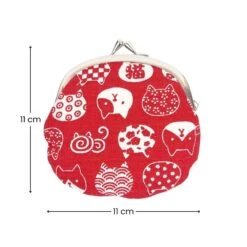 Gamaguchi Wallet – Neko Red -Nippon Life Market porte monnaie gamaguchi neko rouge 627