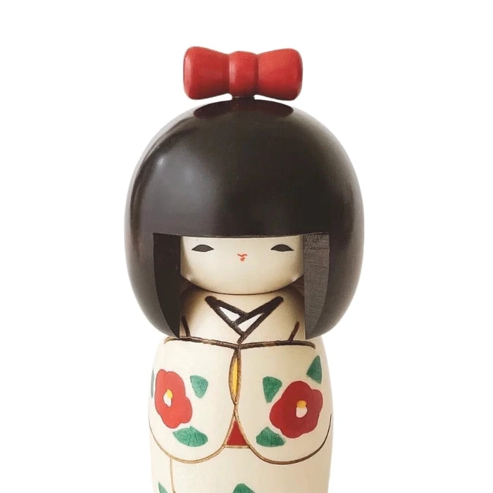 Kokeshi Doll - Camellia 2 Kokeshi Doll - Camellia - Image 2