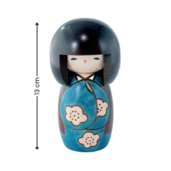 Kokeshi Doll - Kōjitsu Blue -Nippon Life Market poupee kokeshi kojitsu bleue 209