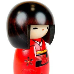 Red Kokeshi Doll -Nippon Life Market poupee kokeshi rouge 892