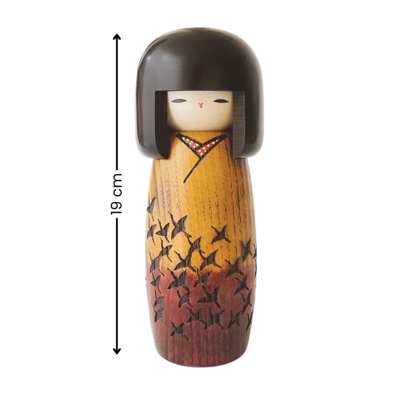 Kokeshi Doll - Tsuru No Mai 3 Kokeshi Doll - Tsuru No Mai - Image 3