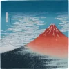 Red Mount Fuji Furoshiki - 18.9x18.9 In