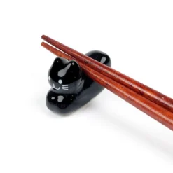 Chopstick Rest Black Cat 7 Chopstick Rest Black Cat -Nippon Life Market repose baguettes chat noir 820