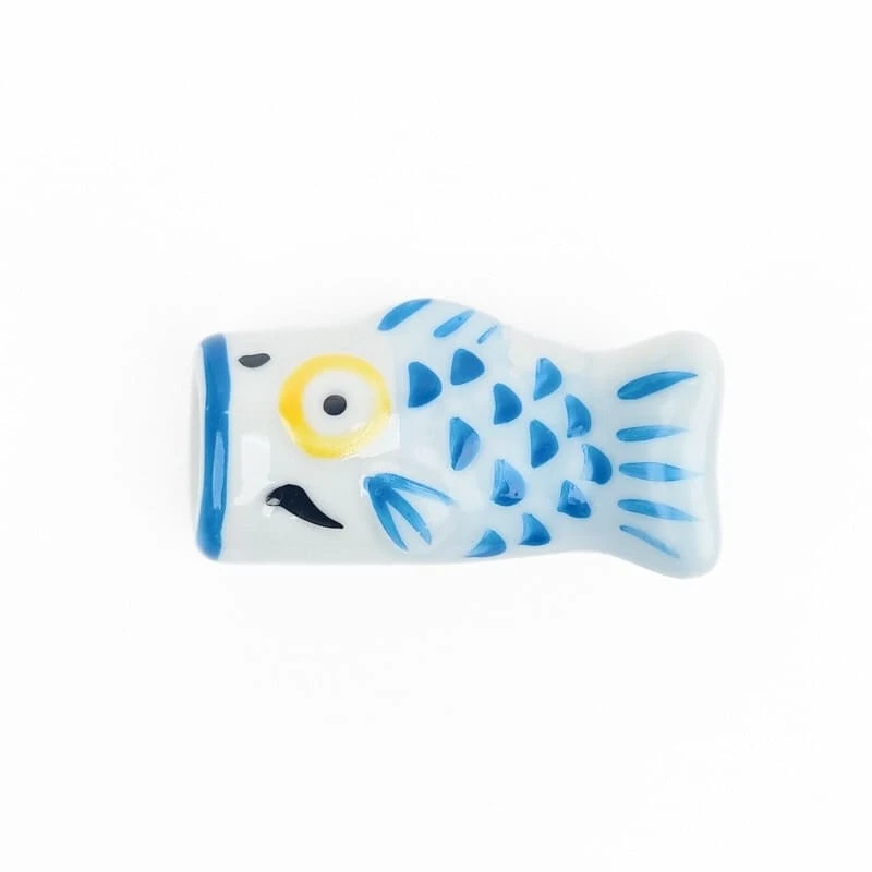 Japanese Chopstick Rest – Koinobori Blue 1 Japanese Chopstick Rest – Koinobori Blue