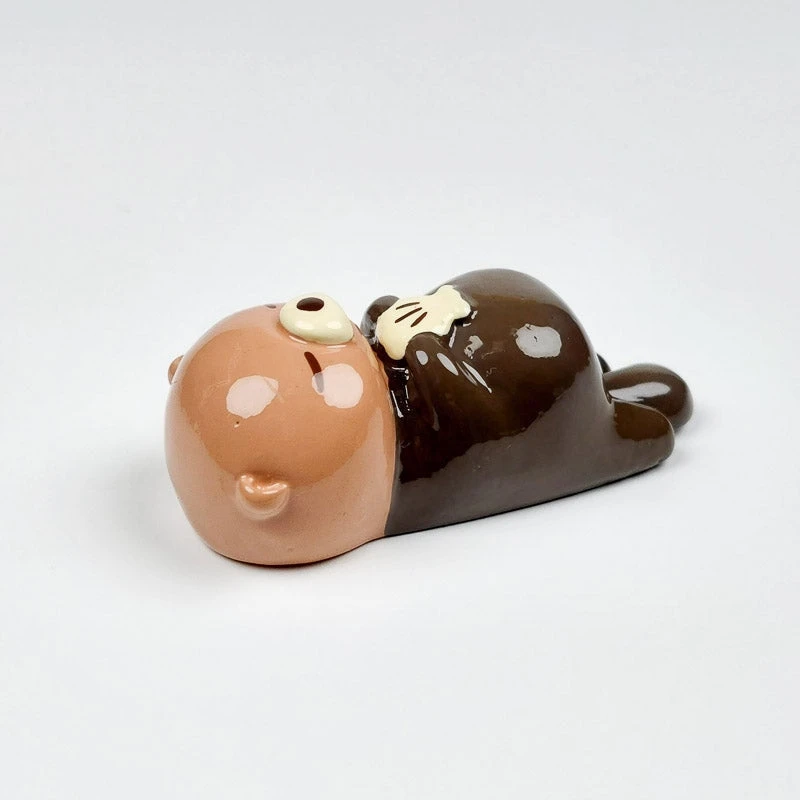 Japanese Chopstick Rest - Otter 1 Japanese Chopstick Rest - Otter