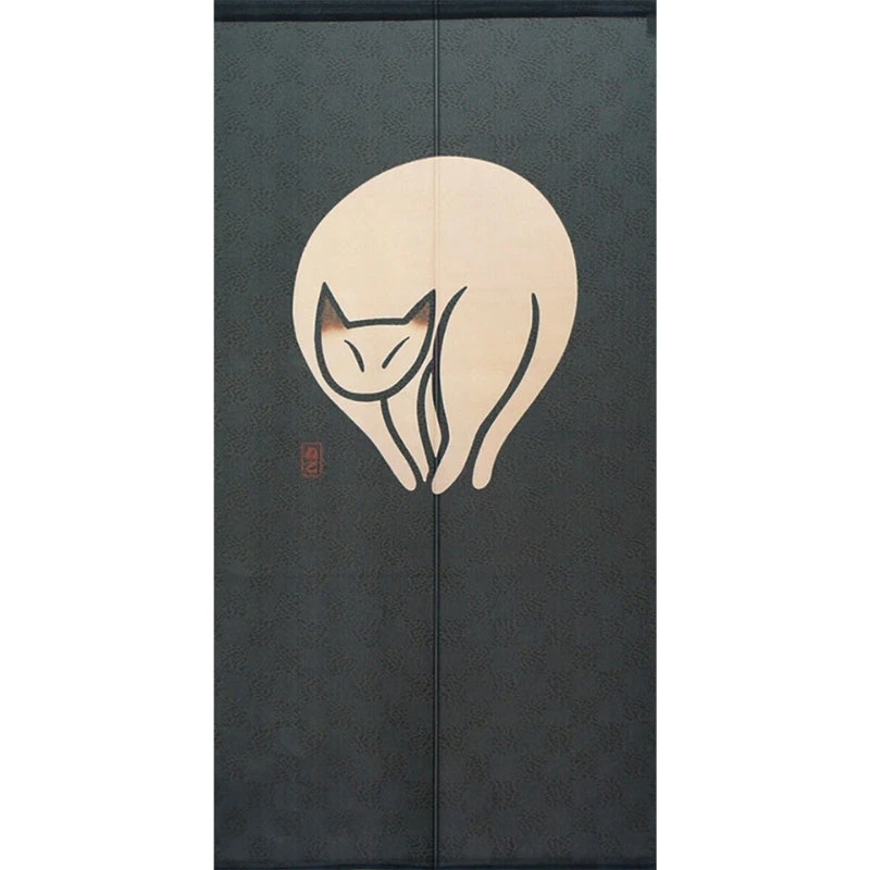 Japanese Curtain Cat 1 Japanese Curtain Cat