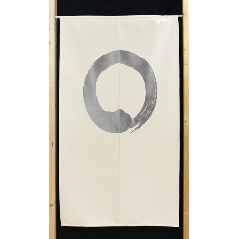 Japanese Noren Curtain Enso 1 Japanese Noren Curtain Enso