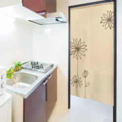 Japanese Curtain Noren Flower -Nippon Life Market rideau japonais noren fleur 366