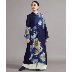 Nippon Life Market 4 Blue Japanese Kimono Dress