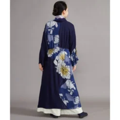 Blue Japanese Kimono Dress -Nippon Life Market robe kimono japonais 997