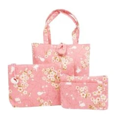 Japanese Bag – Usagi Sakura Pink -Nippon Life Market sac japonais usagi sakura rose 271