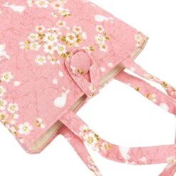 Japanese Bag – Usagi Sakura Pink -Nippon Life Market sac japonais usagi sakura rose 379
