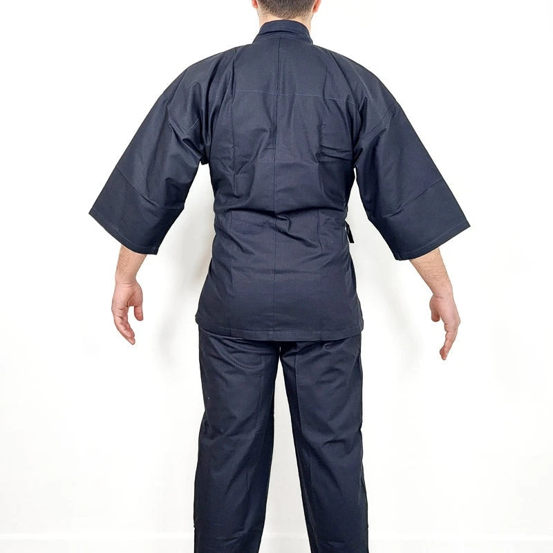 Japanese Samue - Blue 3 Japanese Samue - Blue - Image 3