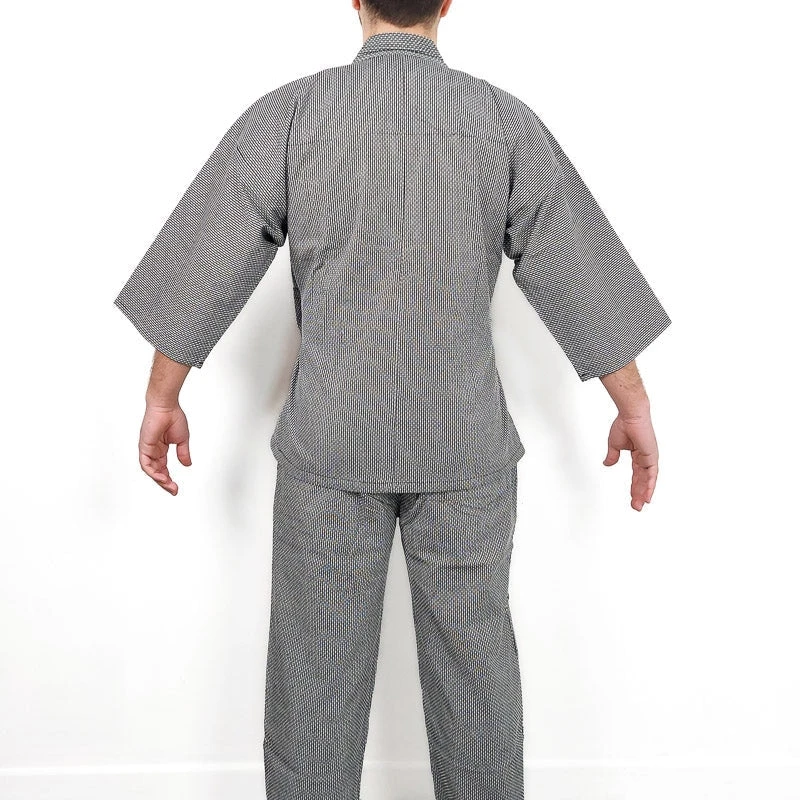 Samue Japanese Clothing - Black 3 Samue Japanese Clothing - Black - Image 3