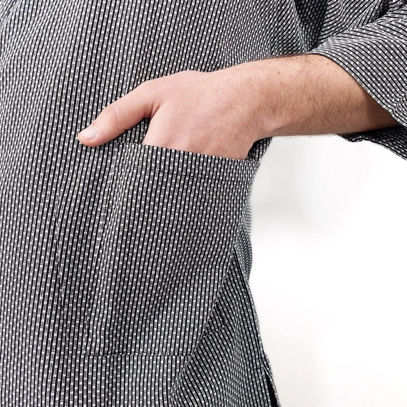 Samue Japanese Clothing - Black 4 Samue Japanese Clothing - Black - Image 4