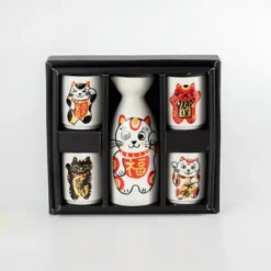 Maneki Neko Sake Set -Nippon Life Market service a sake maneki neko 625