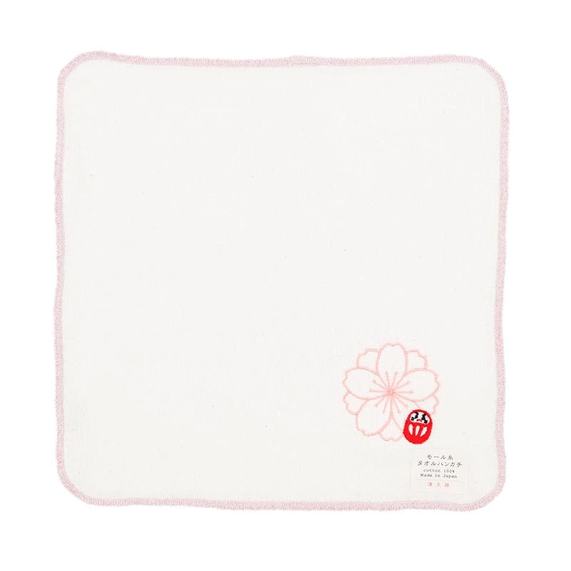 Japanese Hand Towel - Daruma Sakura 2 Japanese Hand Towel - Daruma Sakura - Image 2