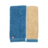 Japanese Imabari Face Towel - Bicolore Blue