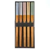 Set Of 5 Pairs Of Bamboo Chopsticks