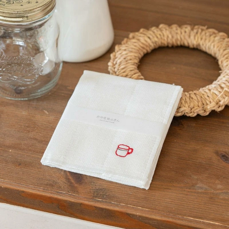 Embroidered Japanese Tea Towel Set 2 Embroidered Japanese Tea Towel Set - Image 2