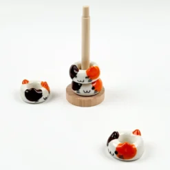 Japanese Chopstick Holder Set - Neko 9 Japanese Chopstick Holder Set - Neko -Nippon Life Market set porte baguettes japonaises neko 561