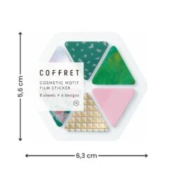 Makeup Stickers Set - Triangle -Nippon Life Market stickers coffret cosmetic triangle 783