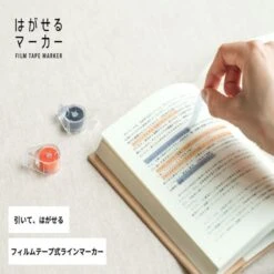 Removable Highlighter Tape - Kanmido Pink 6 Removable Highlighter Tape - Kanmido Pink -Nippon Life Market surligneur autocollant kanmido rose 469