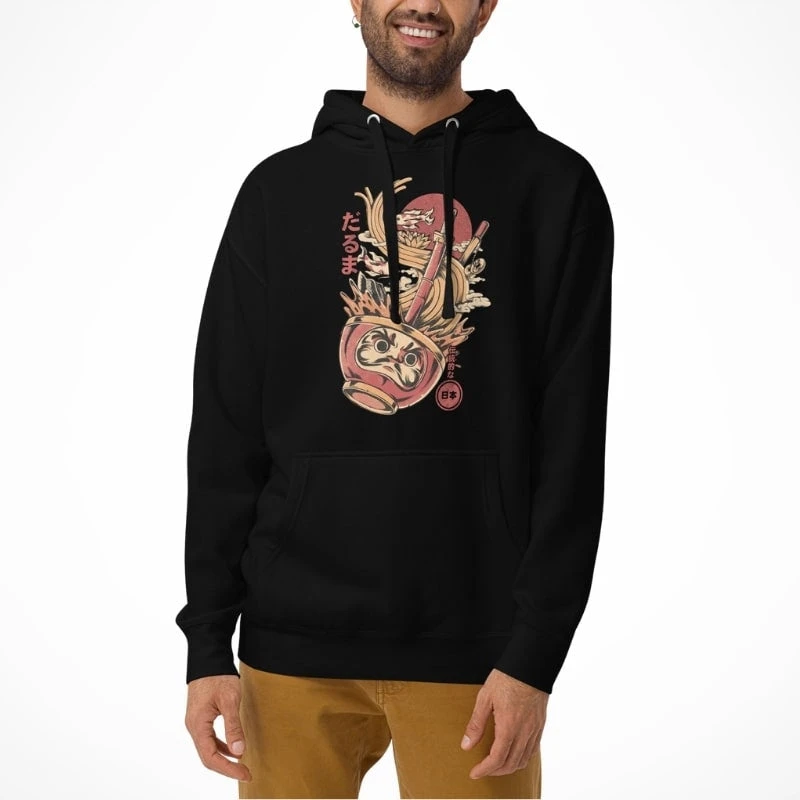 Japanese Hoodie - Daruma Ramen 2 Japanese Hoodie - Daruma Ramen - Image 2
