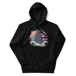 Japanese Hoodie - Retro Kaiju