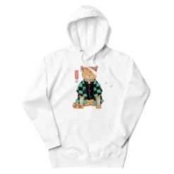 Japanese Hoodie - Neko Slayer -Nippon Life Market sweat japonais neko pourfendeur s blanc 160