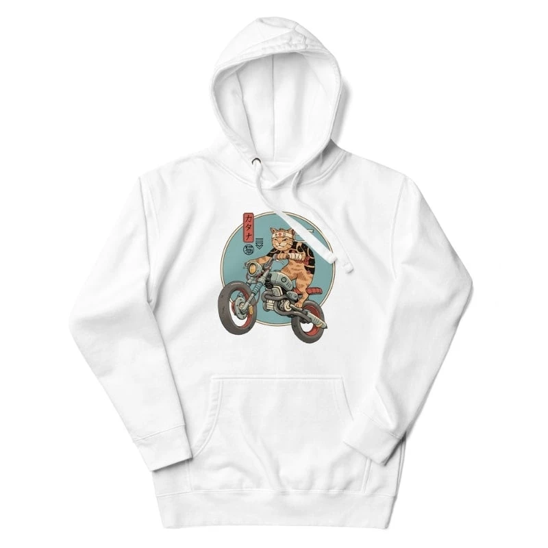 Japanese Hoodie - Neko Rider 1 Japanese Hoodie - Neko Rider