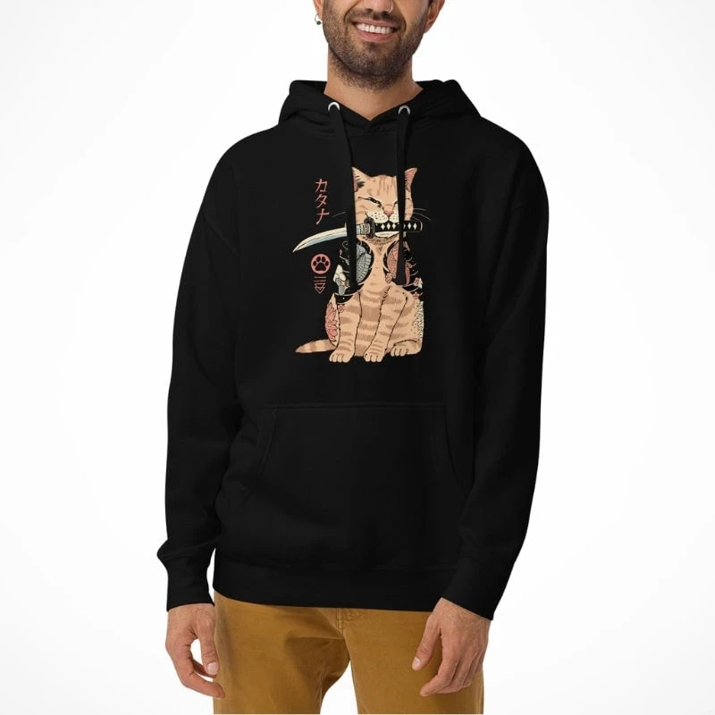 Japanese Hoodie - Neko Yakuza 3 Japanese Hoodie - Neko Yakuza - Image 3