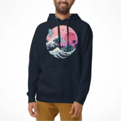 Japanese Hoodie - Retro Kanagawa -Nippon Life Market sweat japonais retro kanagawa 902