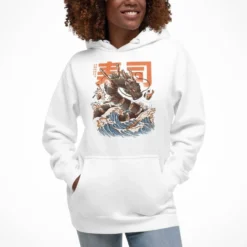 Japanese Dragon Hoodie - Sushi 9 Japanese Dragon Hoodie - Sushi -Nippon Life Market sweat japonais sushi dragon 909