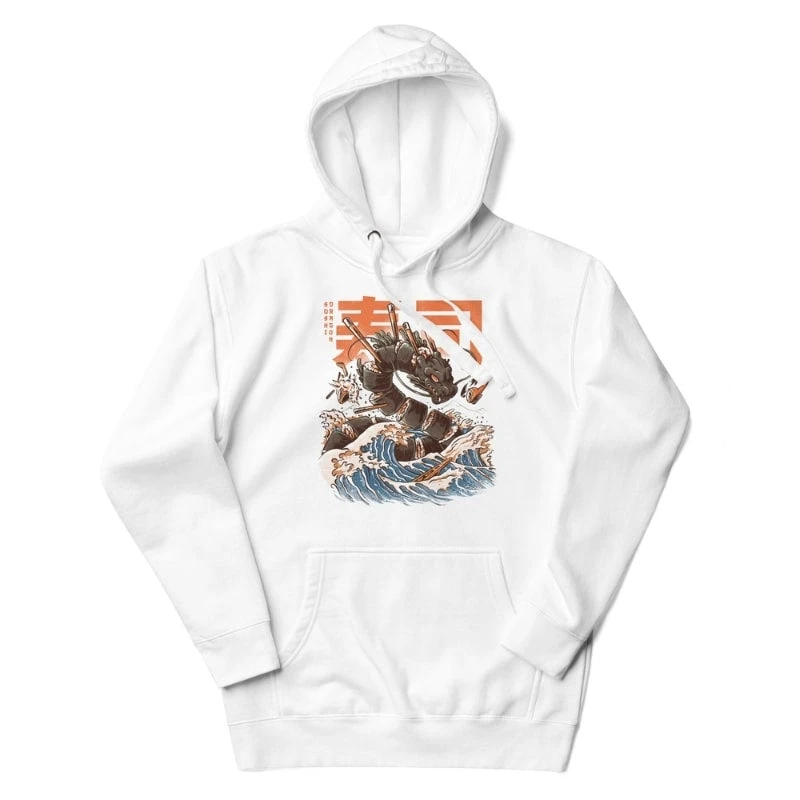 Japanese Dragon Hoodie - Sushi 1 Japanese Dragon Hoodie - Sushi