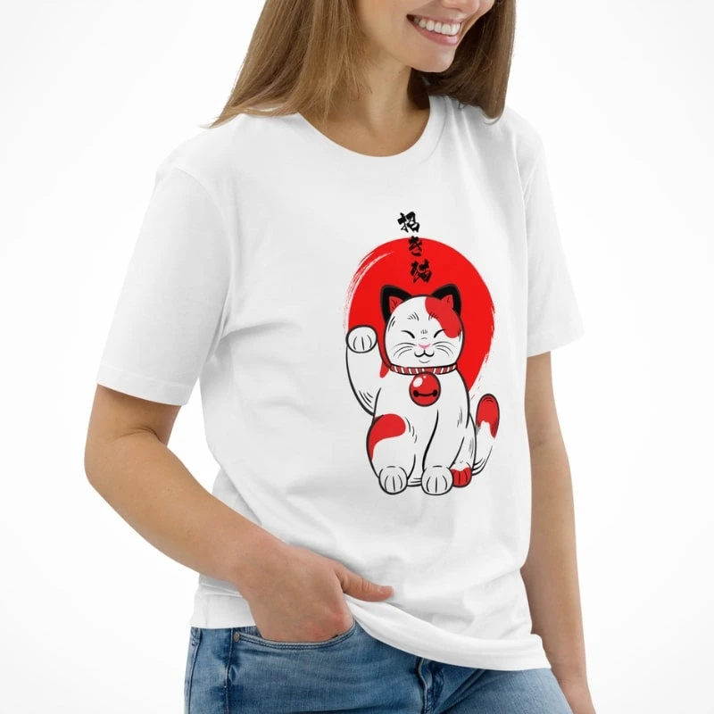 Lucky Cat T-Shirt 2 Lucky Cat T-Shirt - Image 2