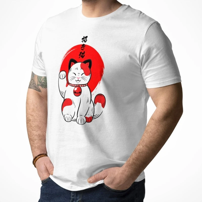 Lucky Cat T-Shirt 3 Lucky Cat T-Shirt - Image 3