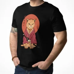 Japanese Tee Shirt - Neko Battôsaï -Nippon Life Market t shirt japonais neko battosai 298